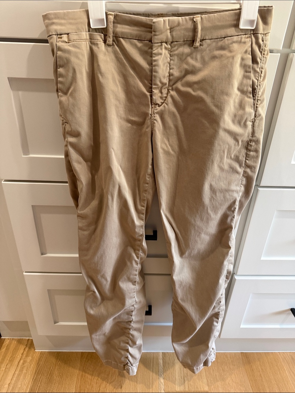Banana Republic Straight-Leg Chinos in Light Tan